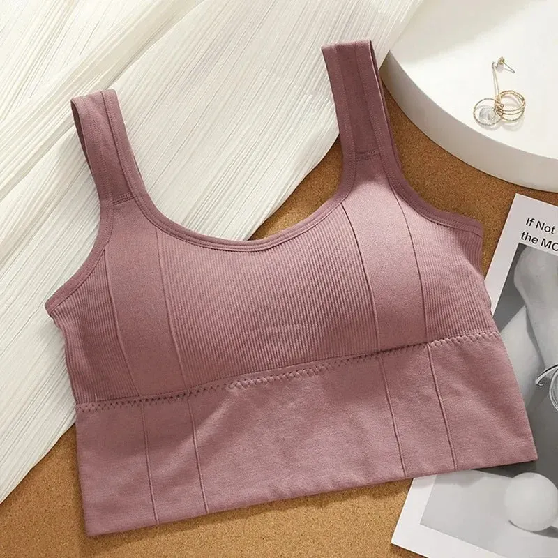 Breathable Seamless Sports Bra - Women’s Shockproof Yoga Crop Top, Push-Up Fitness Bra for Gym & Workout