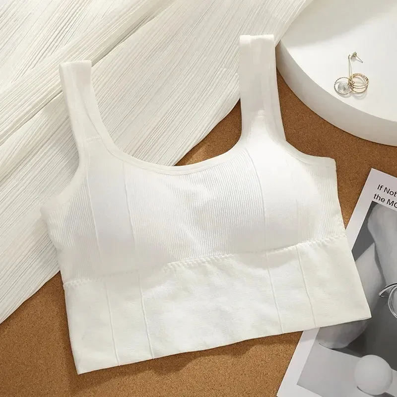Breathable Seamless Sports Bra - Women’s Shockproof Yoga Crop Top, Push-Up Fitness Bra for Gym & Workout