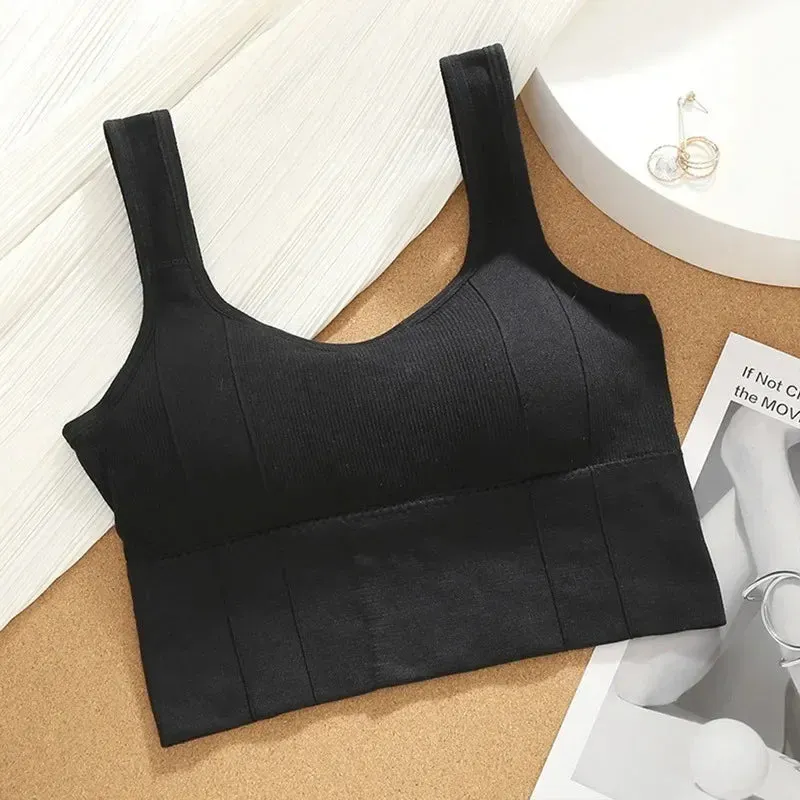 Breathable Seamless Sports Bra - Women’s Shockproof Yoga Crop Top, Push-Up Fitness Bra for Gym & Workout