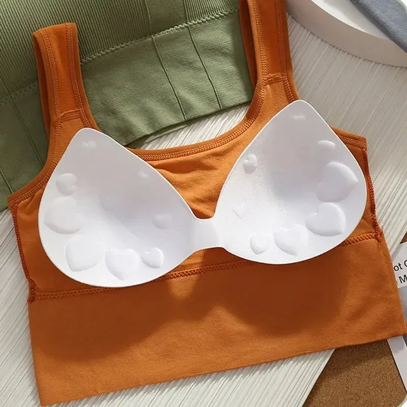 Breathable Seamless Sports Bra - Women’s Shockproof Yoga Crop Top, Push-Up Fitness Bra for Gym & Workout