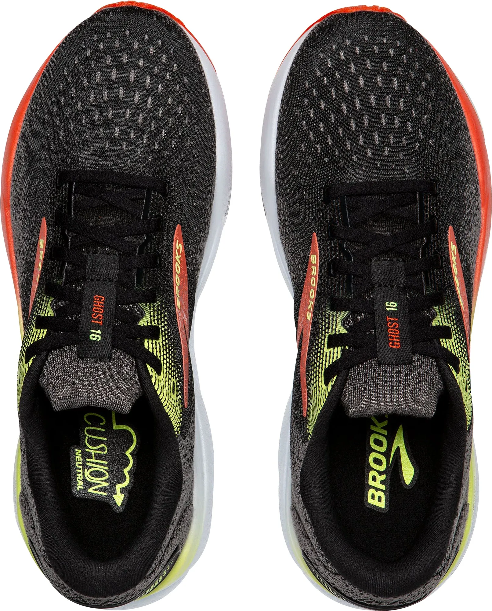 Brooks Ghost 16 WIDE FIT (2E) Mens Running Shoes - Black