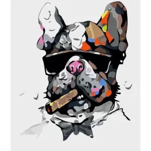 Bulldog Boss - Canvastly DIY Paint By Numbers