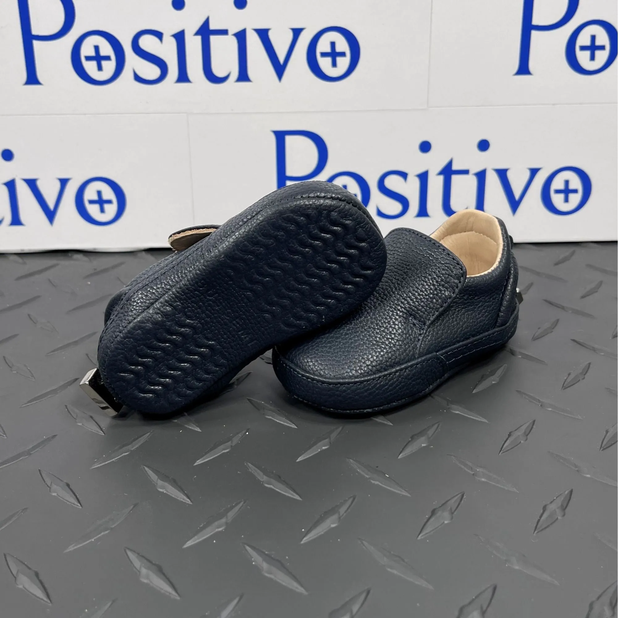 Buscemi 40MM Baby Navy Leather Sneakers