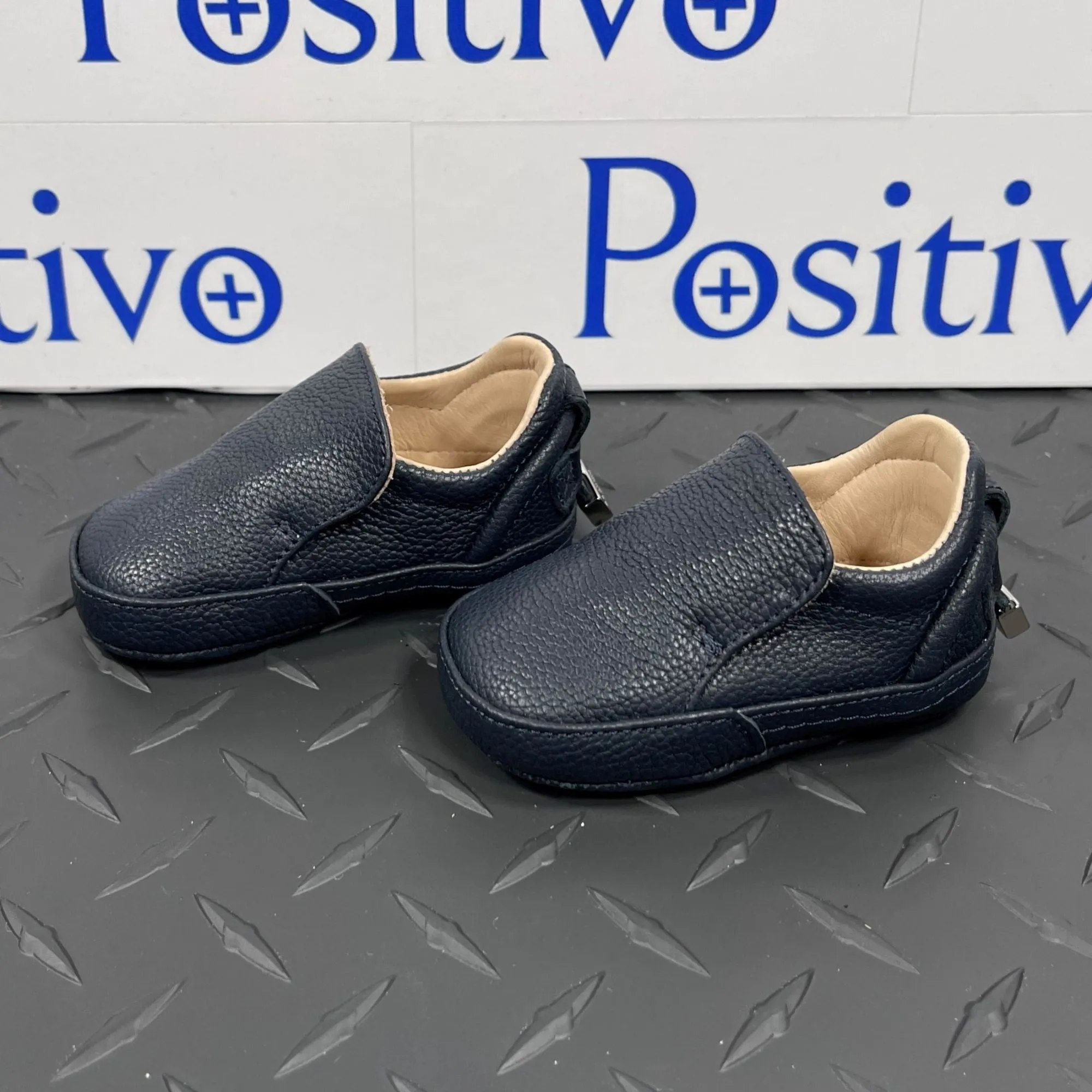 Buscemi 40MM Baby Navy Leather Sneakers