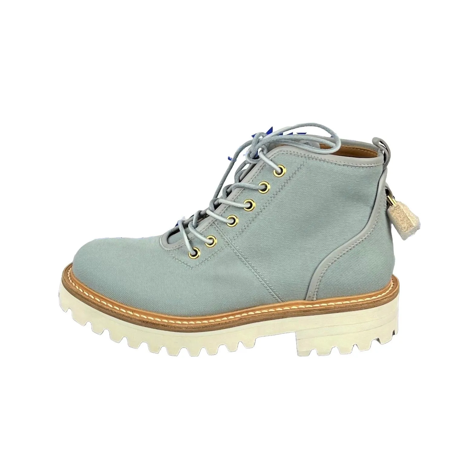 Buscemi Women's Lotta Boot Grey Canvas Boots