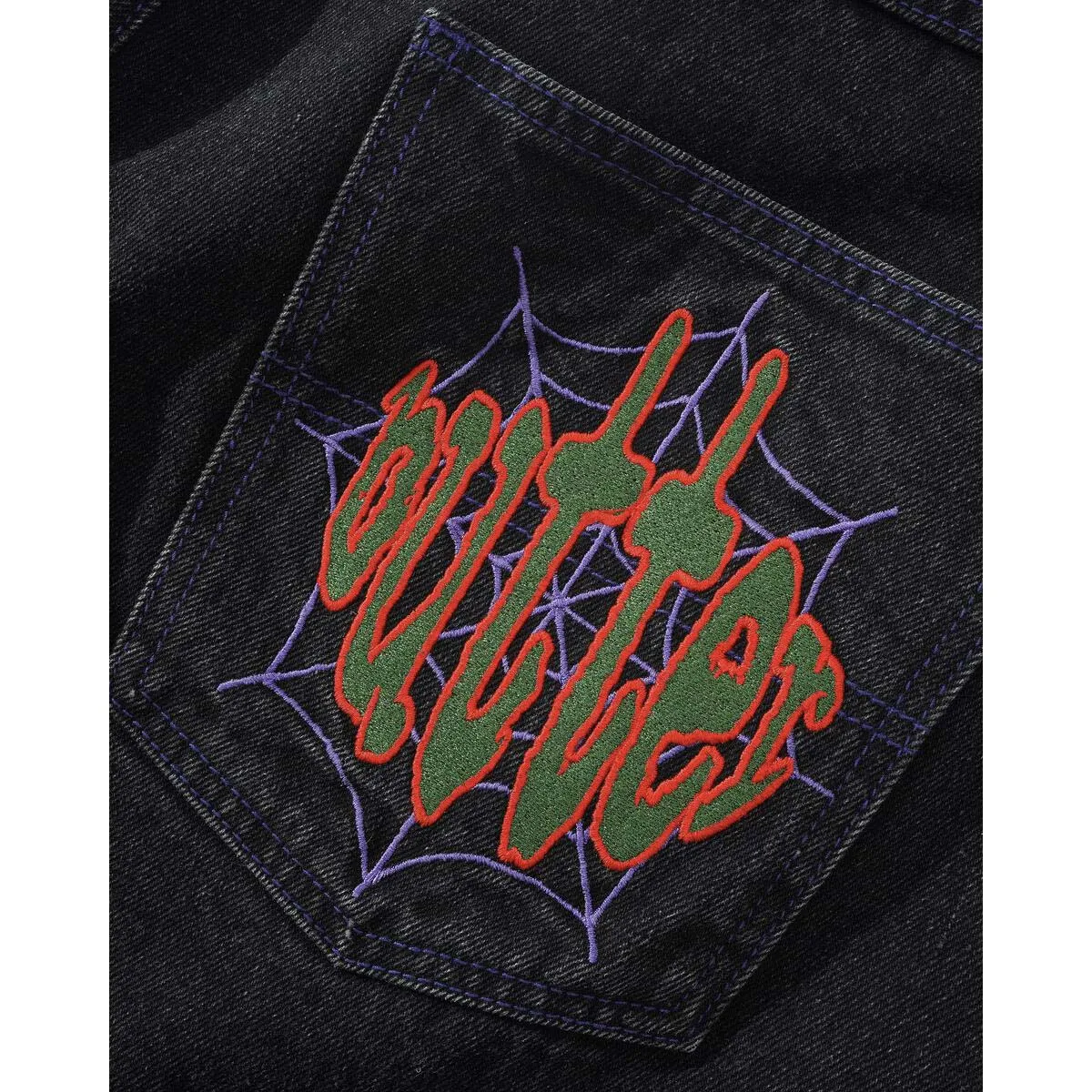Butter Goods - Spider Denim Jeans Washed Black