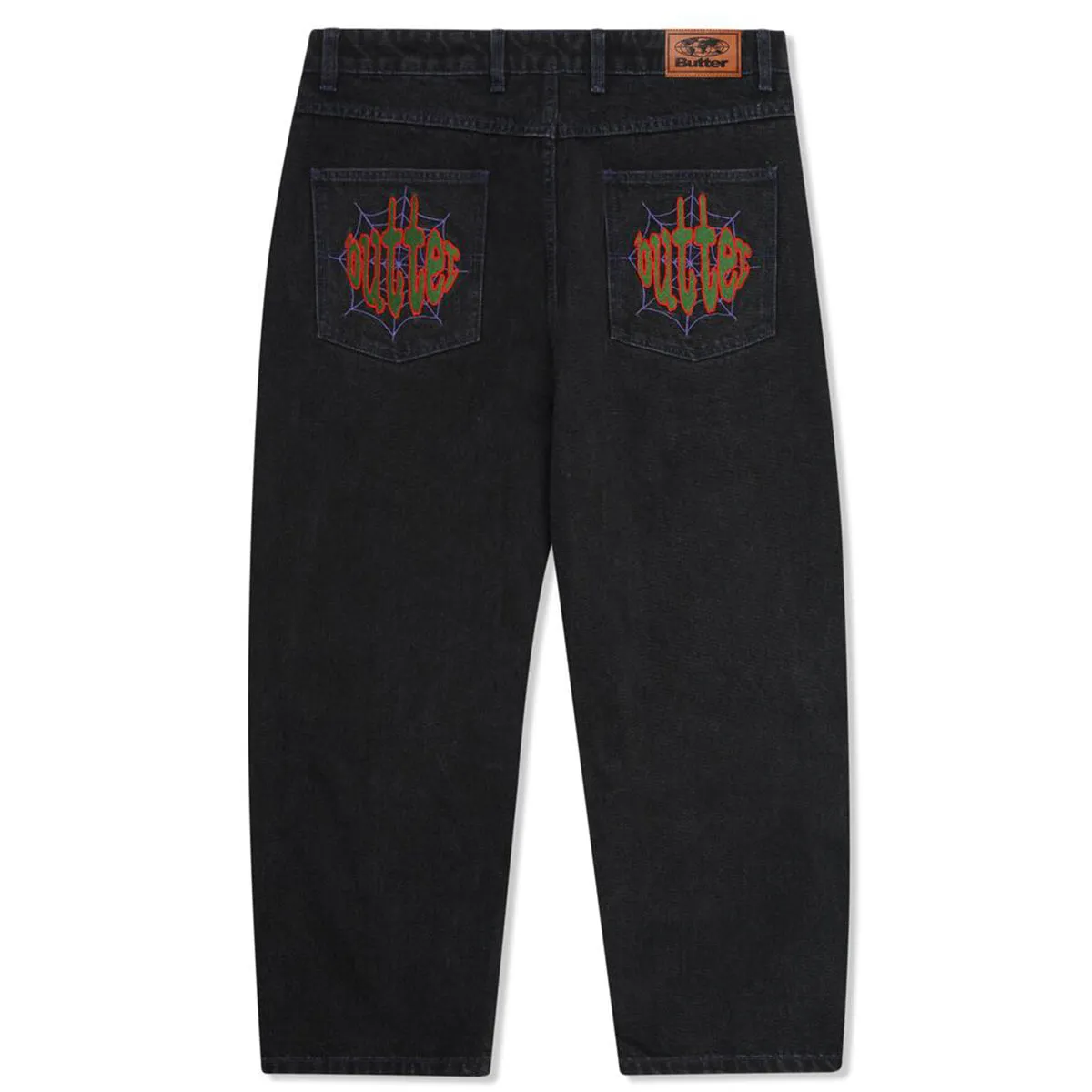 Butter Goods - Spider Denim Jeans Washed Black
