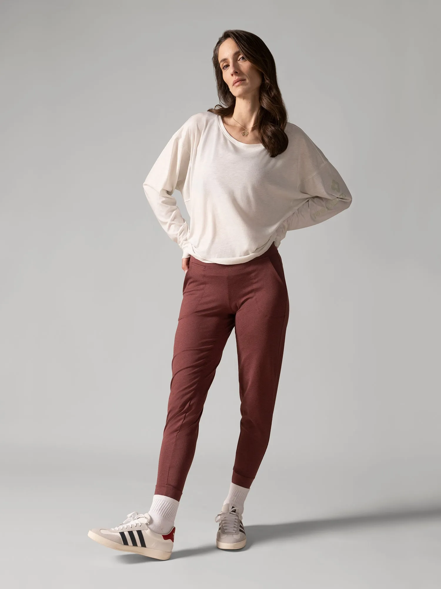 Buttery Soft BFF Jogger Pants - Rhubarb