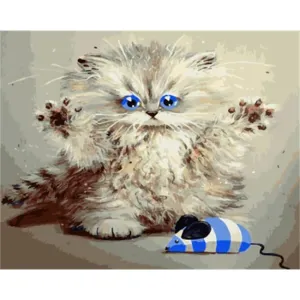 Catching Mouse – Canvastly DIY Paint By Numbers