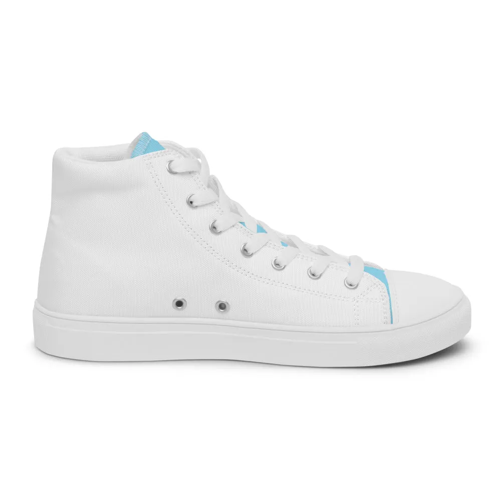 Chicago Flag Men’s high top canvas shoes
