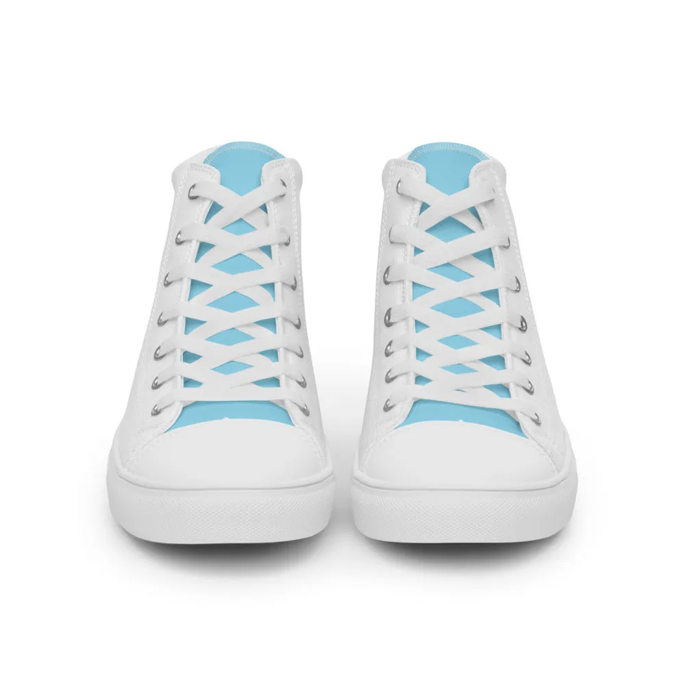 Chicago Flag Men’s high top canvas shoes