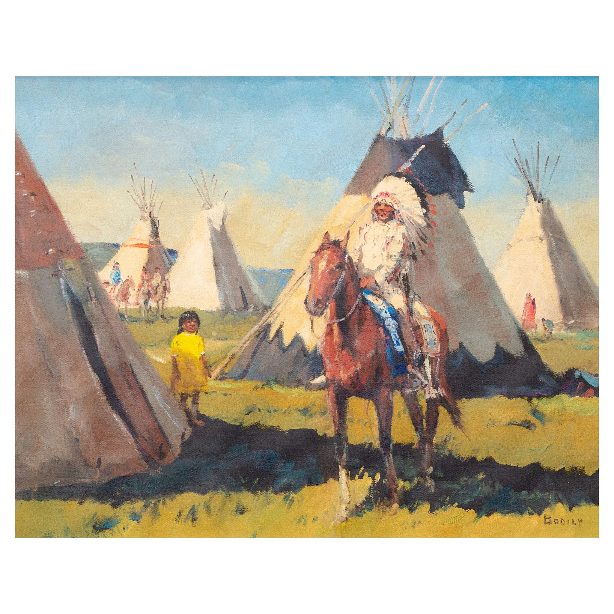 Chief at the Camp by Sheryl Bodily