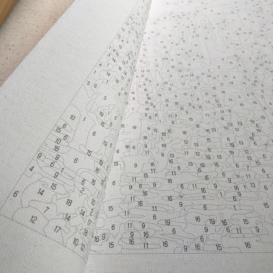 Chinese Town - Canvastly DIY Paint By Numbers
