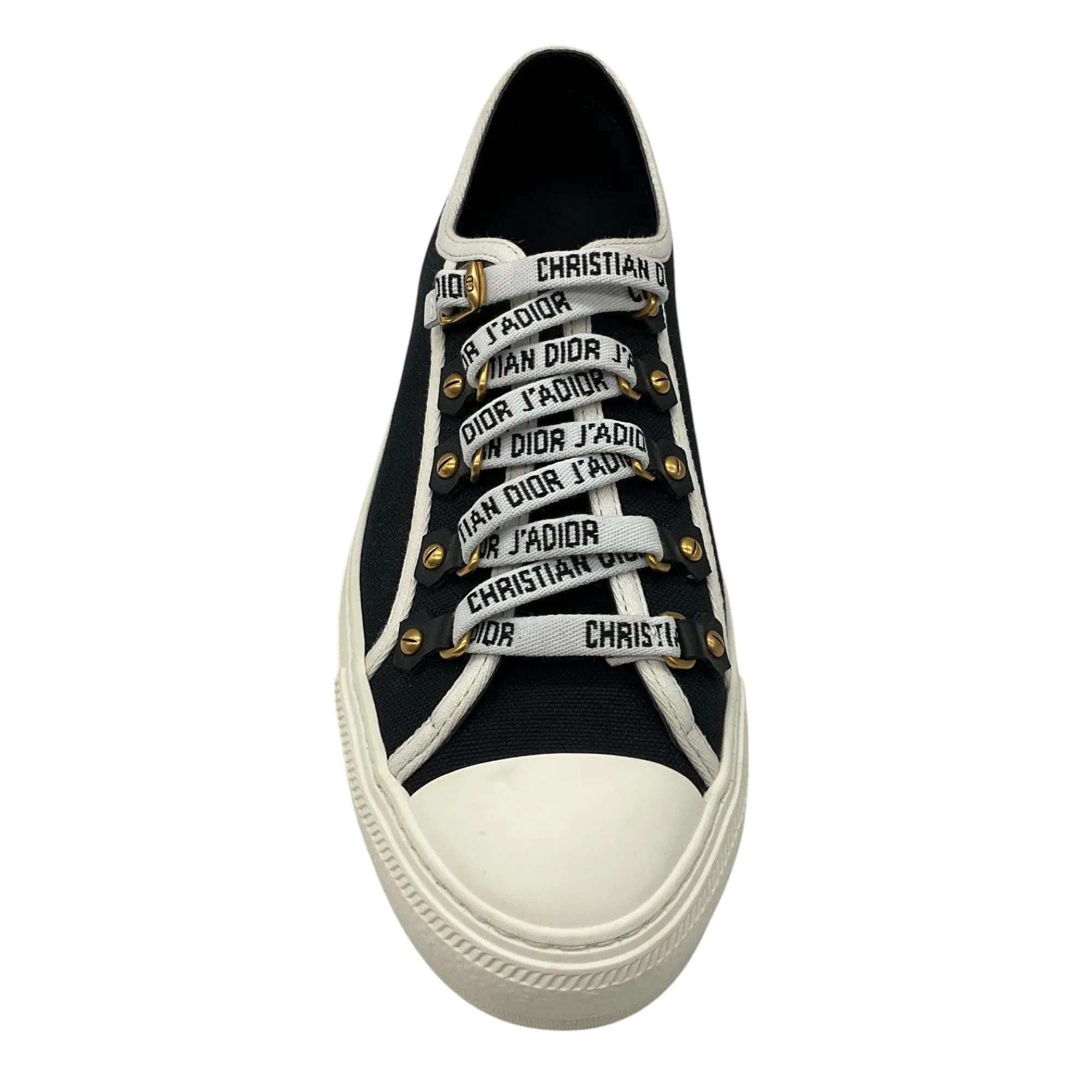 Christian Dior Black Cotton Canvas Walk'N'Dior Sneaker