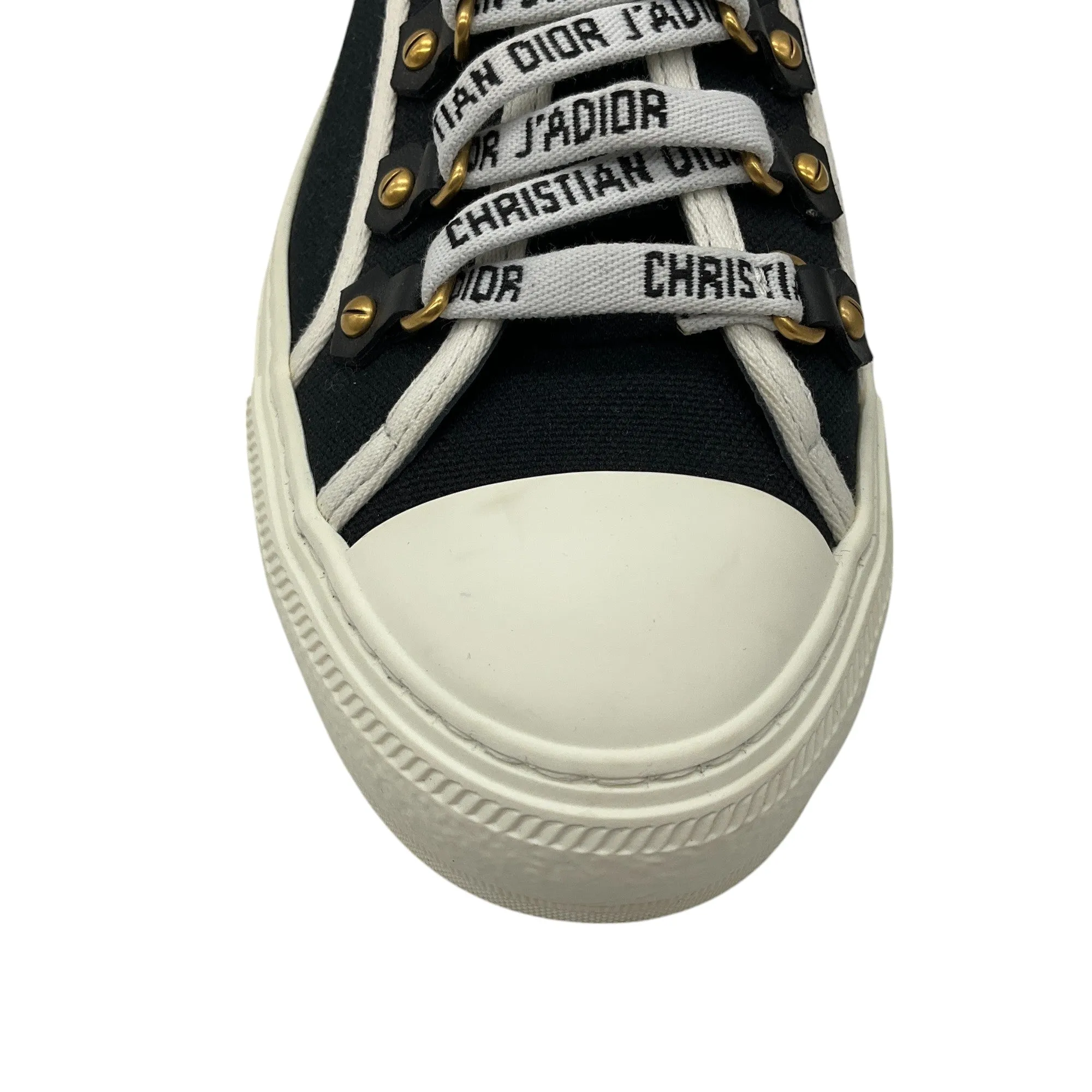 Christian Dior Black Cotton Canvas Walk'N'Dior Sneaker