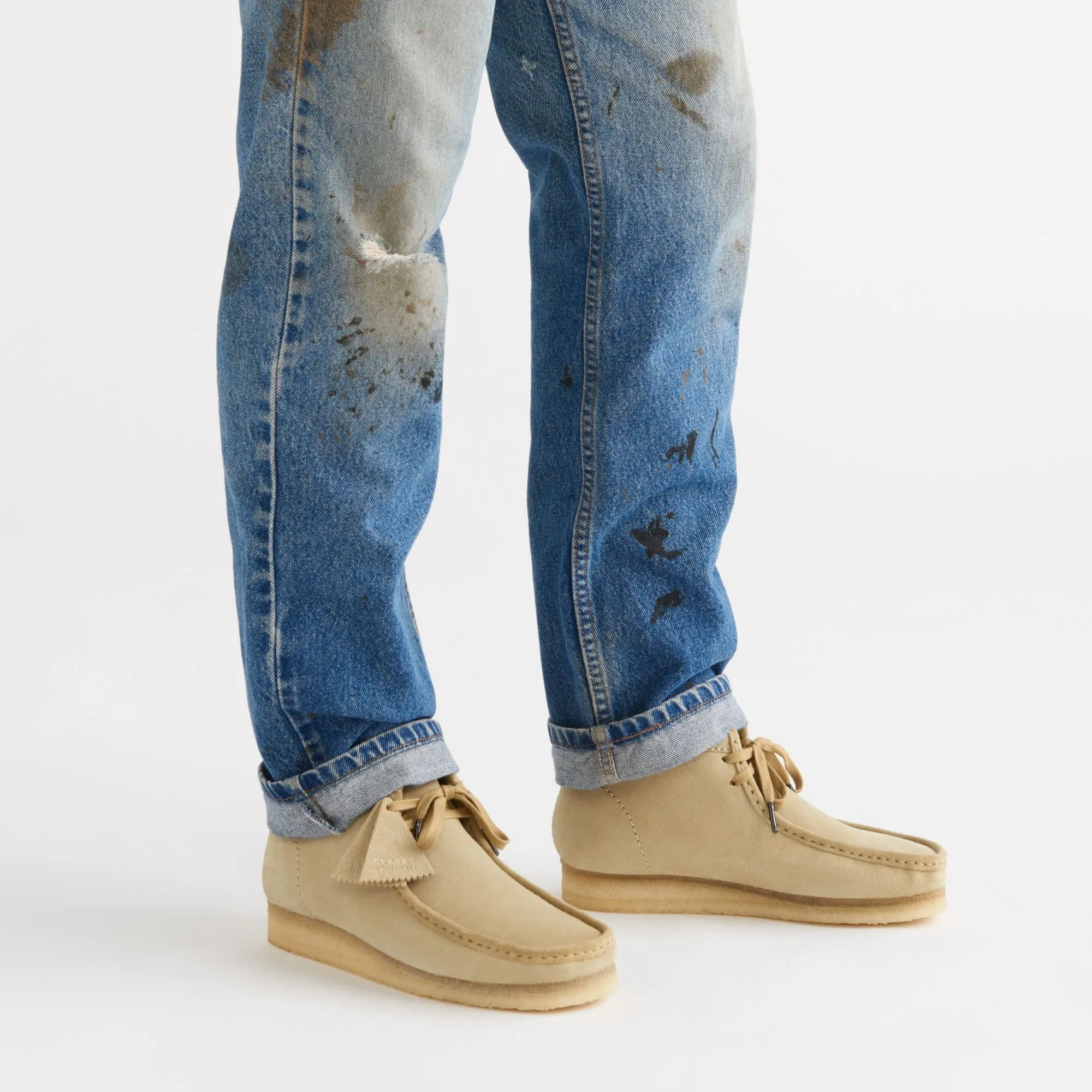 CLARK WALLABEE HIGH - MAPLE SUEDE