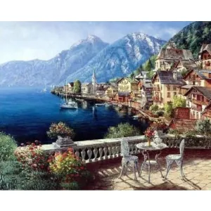 Coastal Town – Canvastly DIY Paint By Numbers