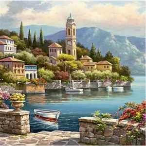 Coastal View - Canvastly DIY Paint By Numbers