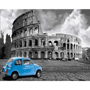 Colisseum Roma - Canvastly DIY Paint By Numbers