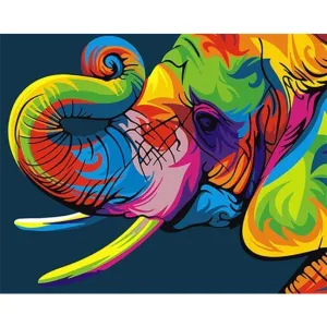 Colorful Elephant – Canvastly DIY Paint By Numbers
