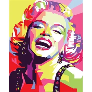 Colorful Marilyn – Canvastly DIY Paint By Numbers