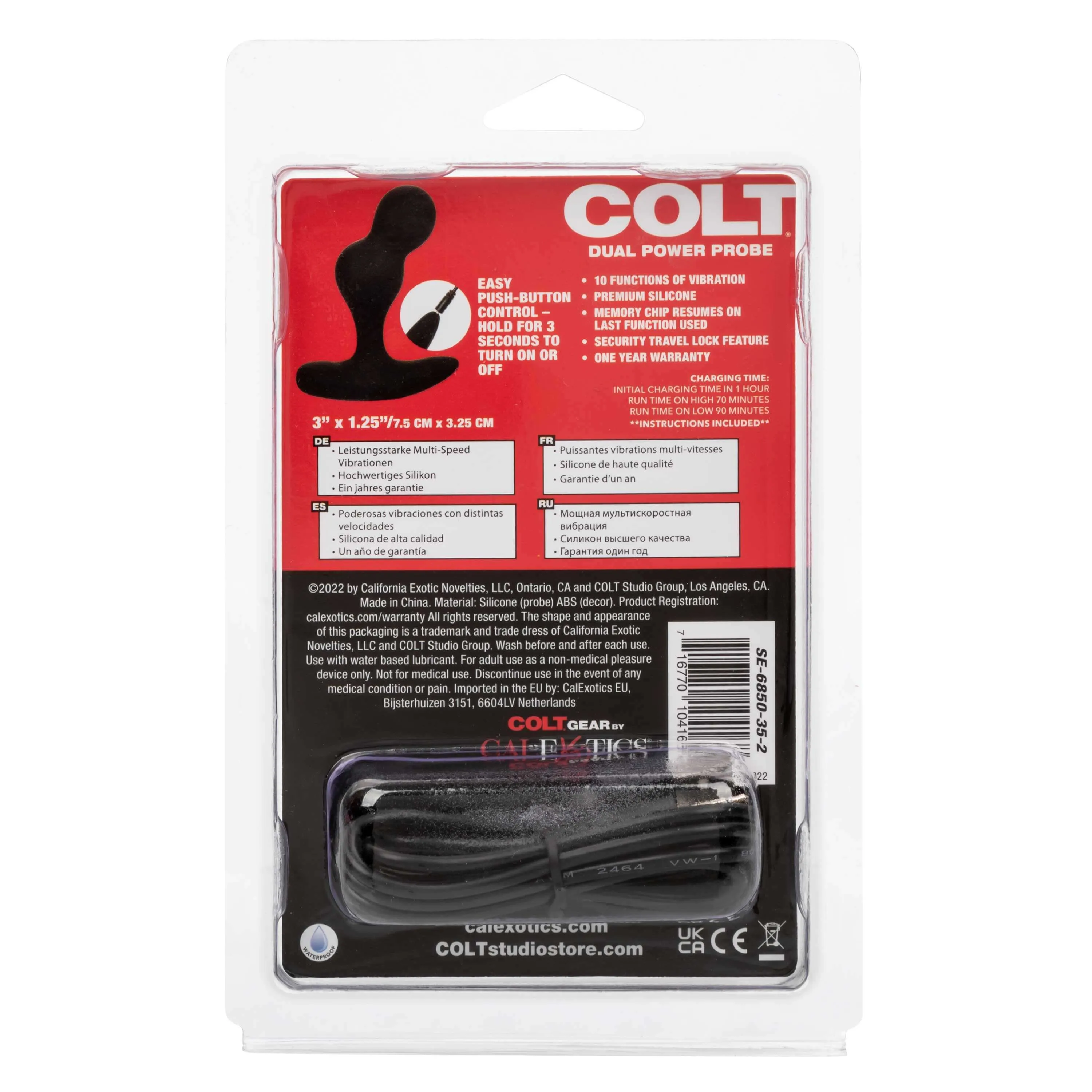 Colt Rechargeable Anal-T - Black