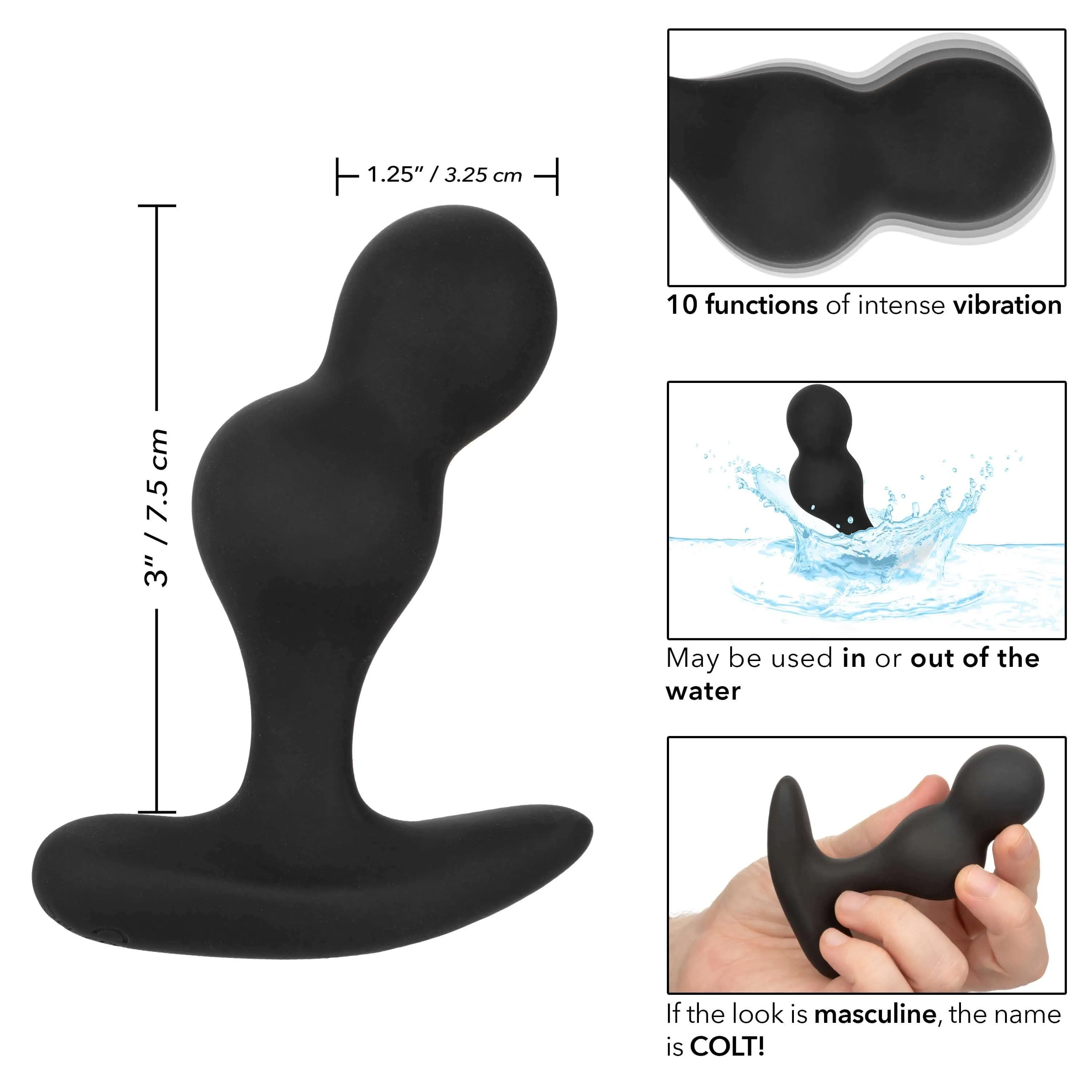 Colt Rechargeable Anal-T - Black