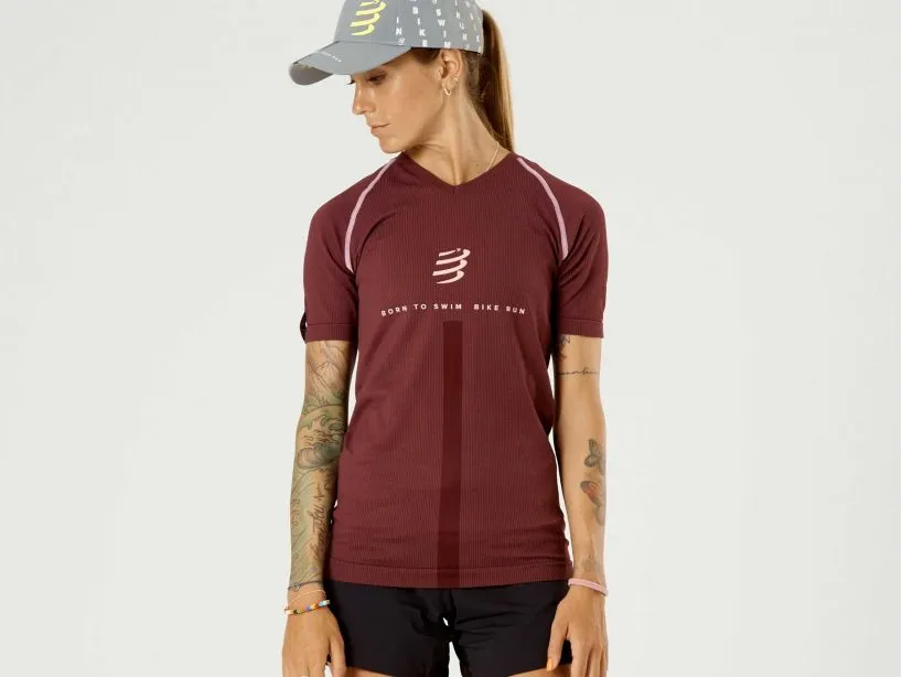 Compressport - Training Tshirt - Born To SwimBikeRun (Women)