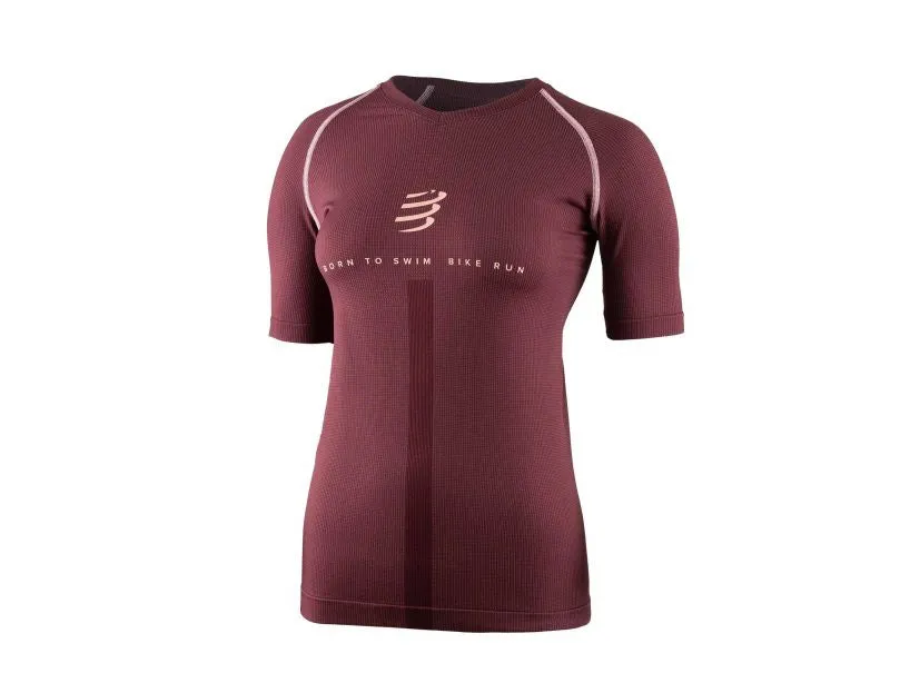 Compressport - Training Tshirt - Born To SwimBikeRun (Women)