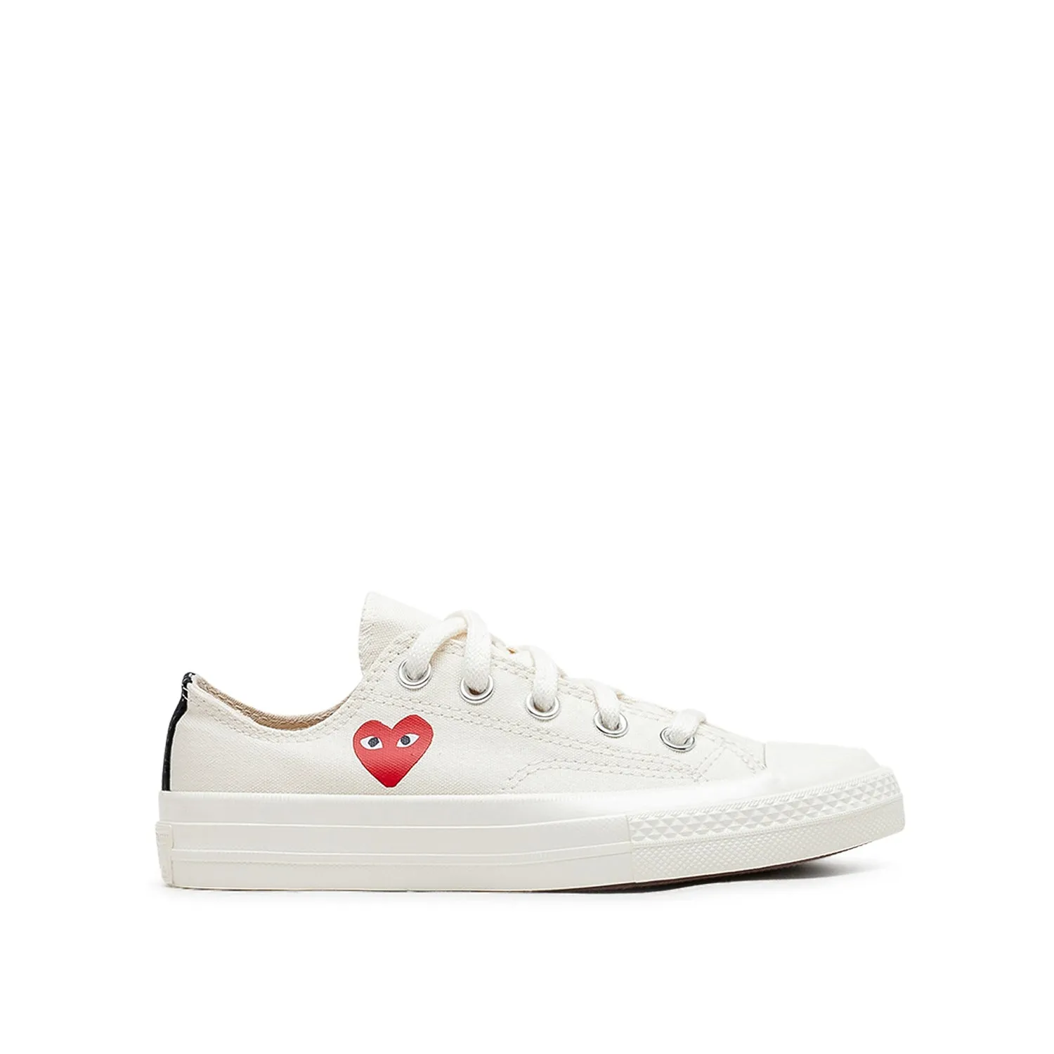 Converse x Comme des Garçons KIDS Chuck 70 Low  'Single Heart' (Milk)