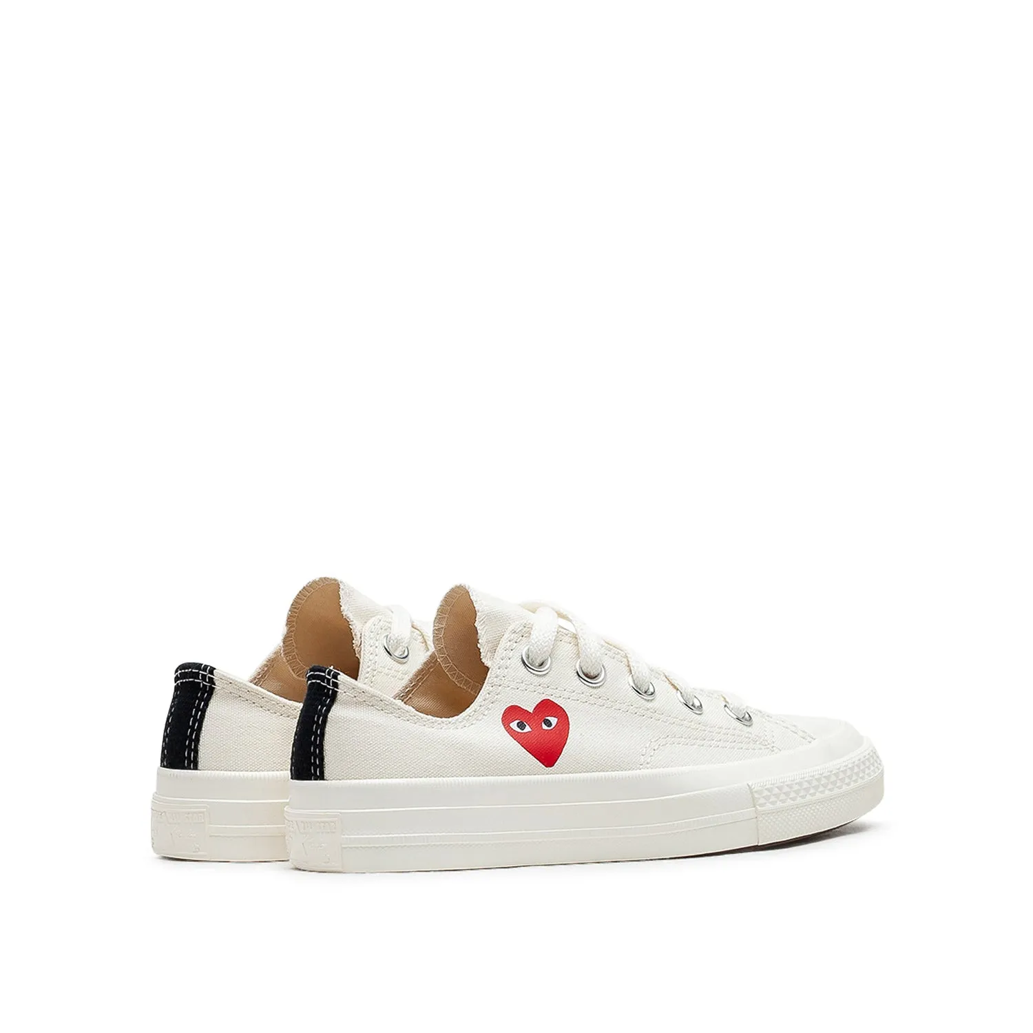 Converse x Comme des Garçons KIDS Chuck 70 Low  'Single Heart' (Milk)