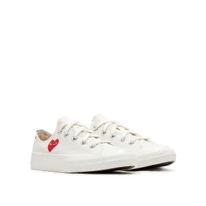 Converse x Comme des Garçons KIDS Chuck 70 Low  'Single Heart' (Milk)