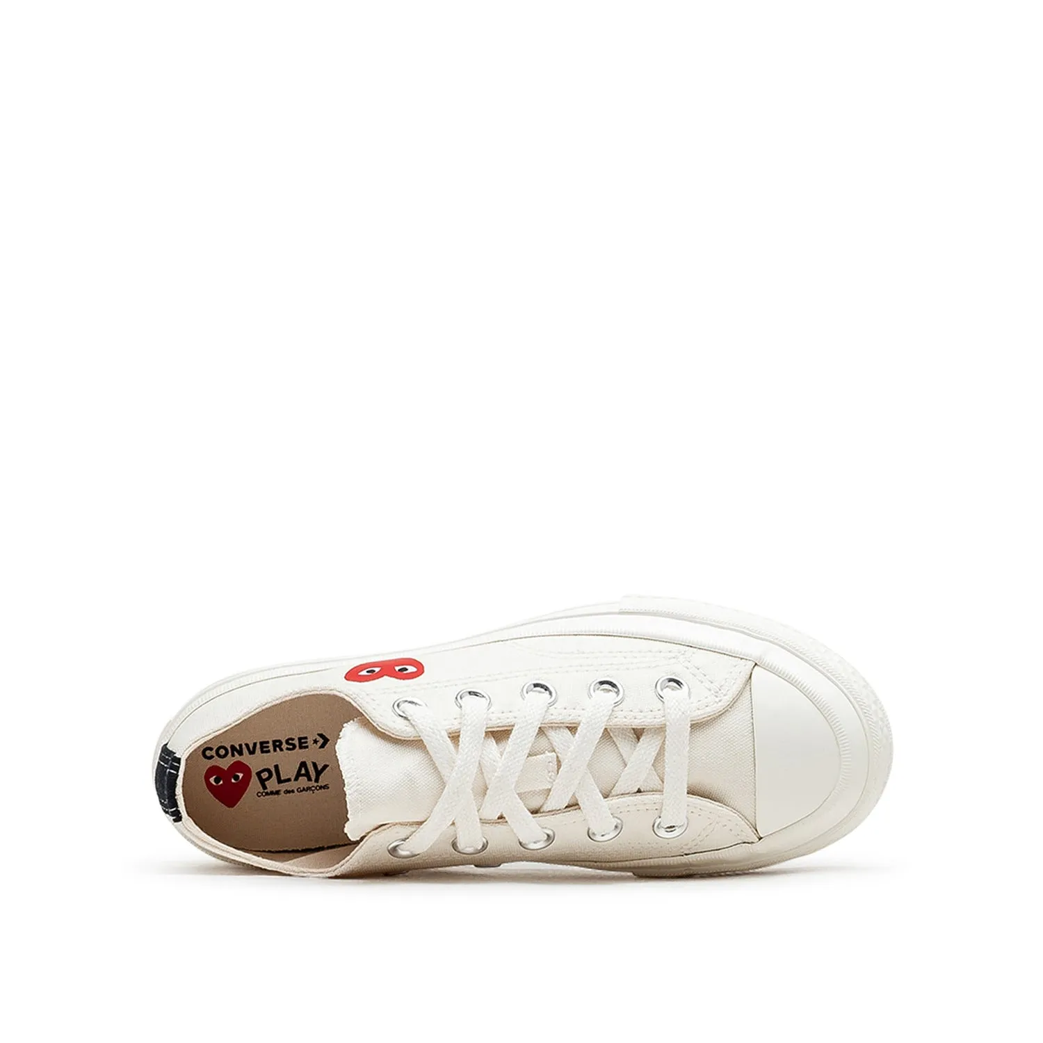 Converse x Comme des Garçons KIDS Chuck 70 Low  'Single Heart' (Milk)