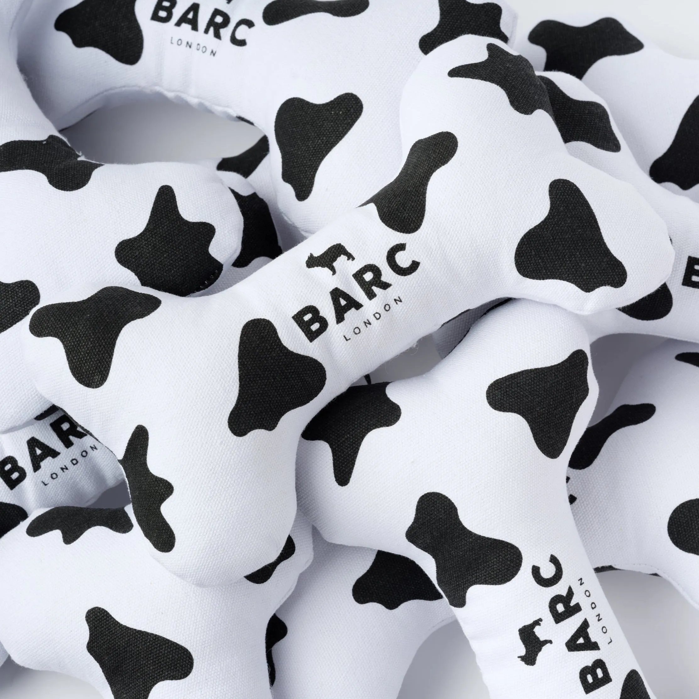 Cow Squeaky Dog Bone Toy
