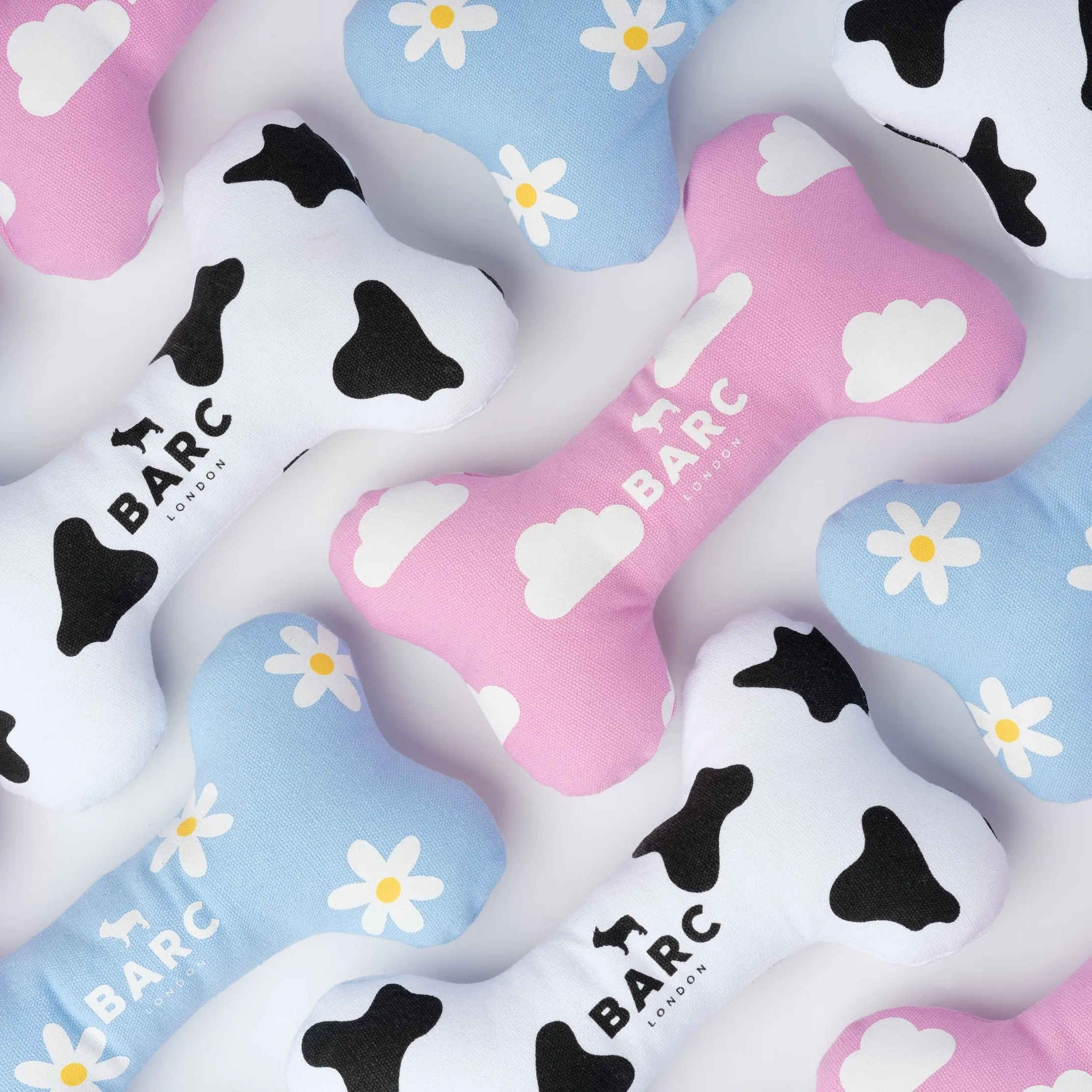 Cow Squeaky Dog Bone Toy