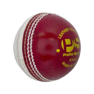 Cricket - Leather Cricket Coaching Ball – One side Red/One Side White