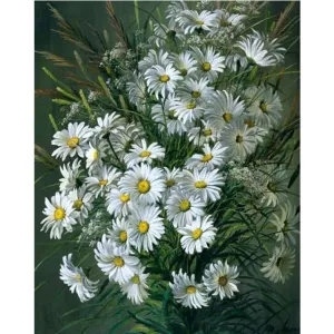 Daisies - Canvastly DIY Paint By Numbers