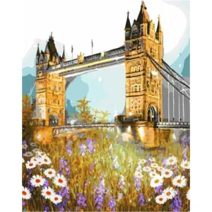 Daisies Under The Bridge – Canvastly DIY Paint By Numbers