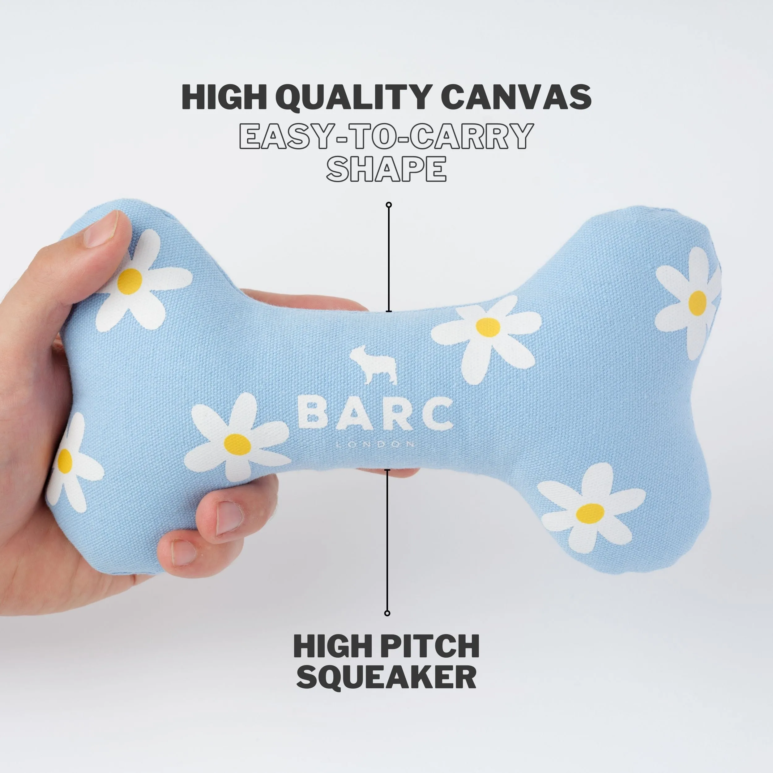 Daisy Squeaky Dog Bone Toy