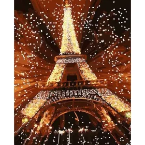 Decorated Eiffel - Canvastly DIY Paint By Numbers