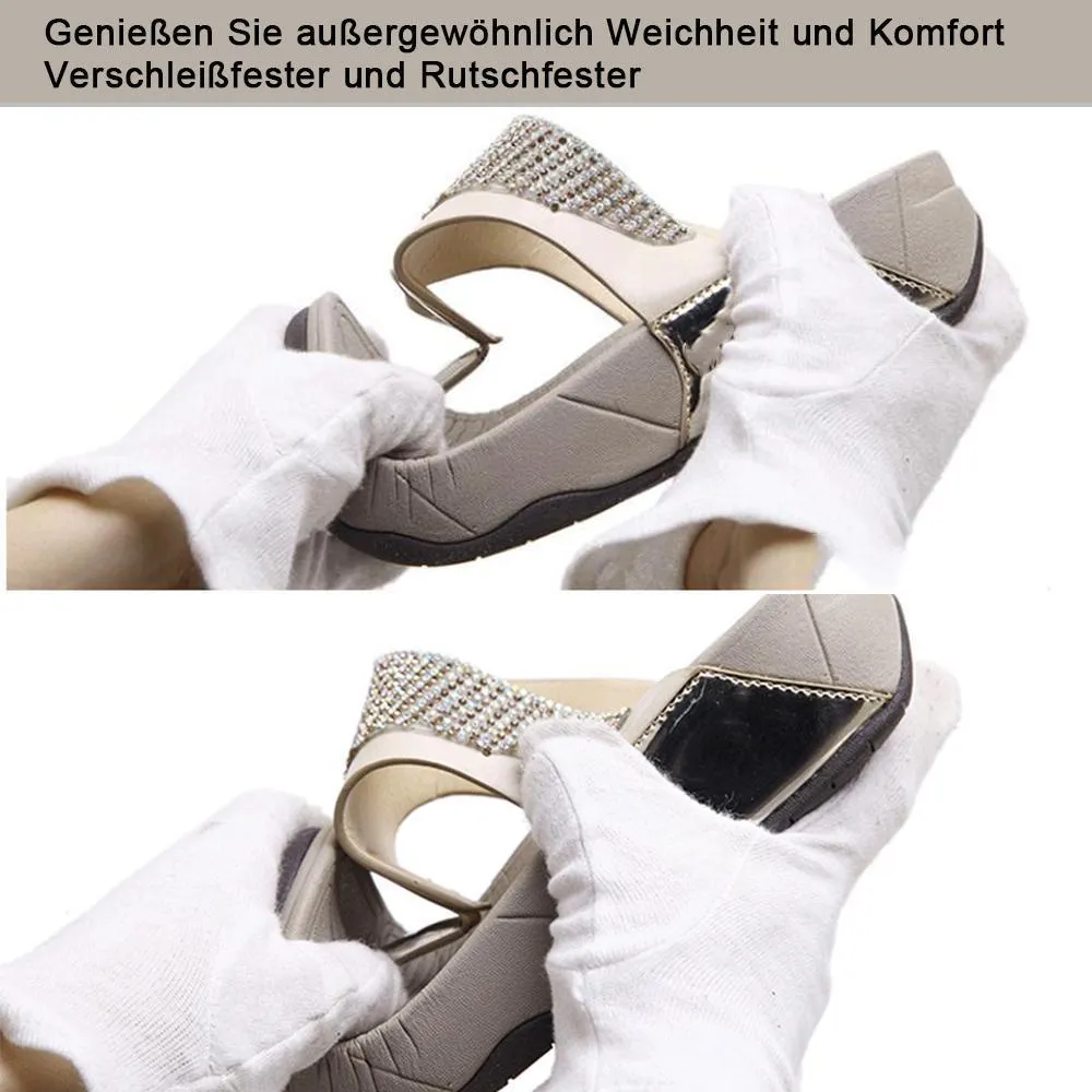 Diamantbesetzte Flip-Flops mit mittelhohem Absatz