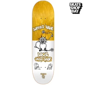 DLX Skate Shop Day Mike Gigiloti Skateboard Deck - 8.5 (Anti Hero,Krooked,Real)