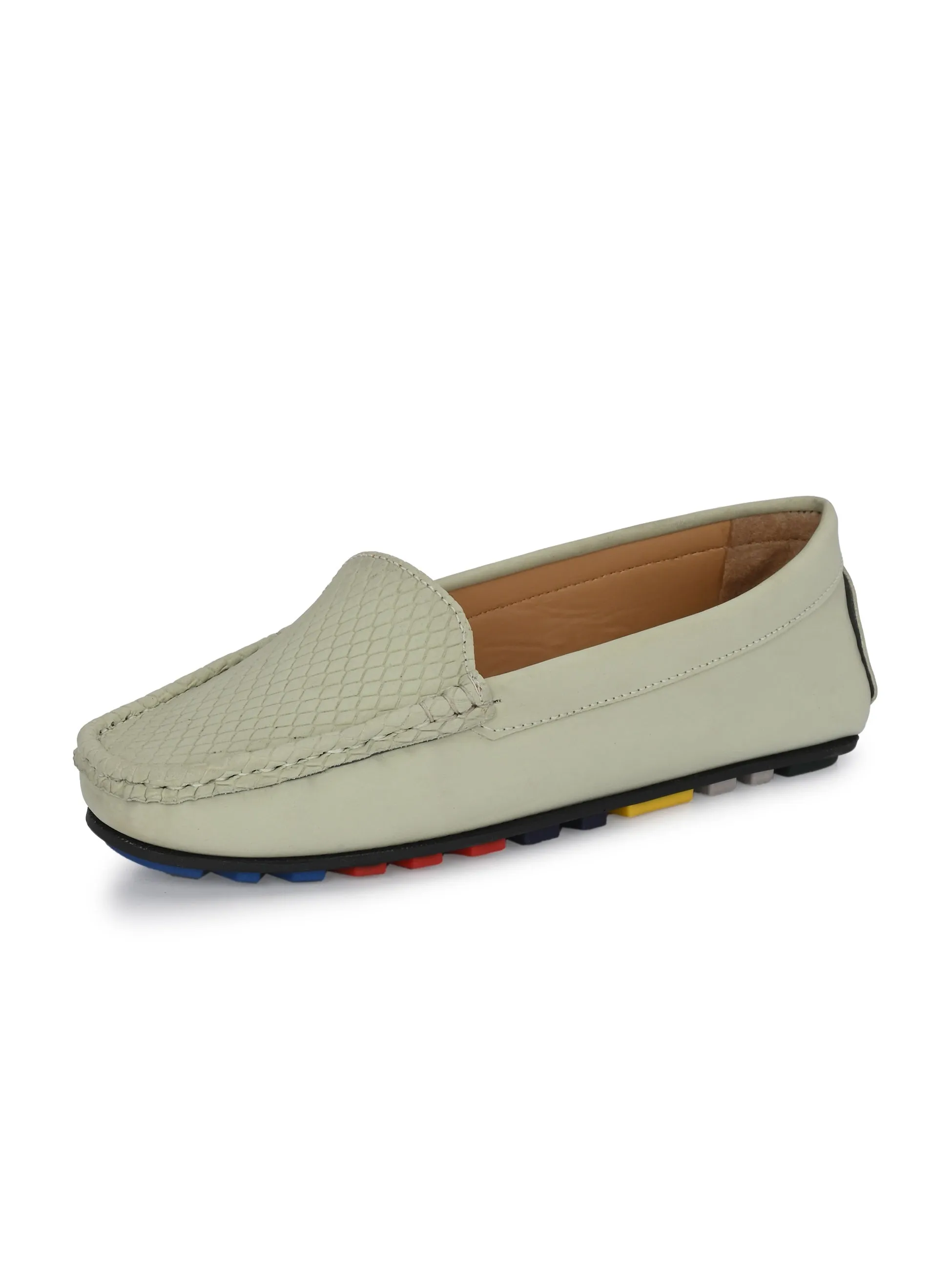 El PASO Textured Slip-On Loafers For Women