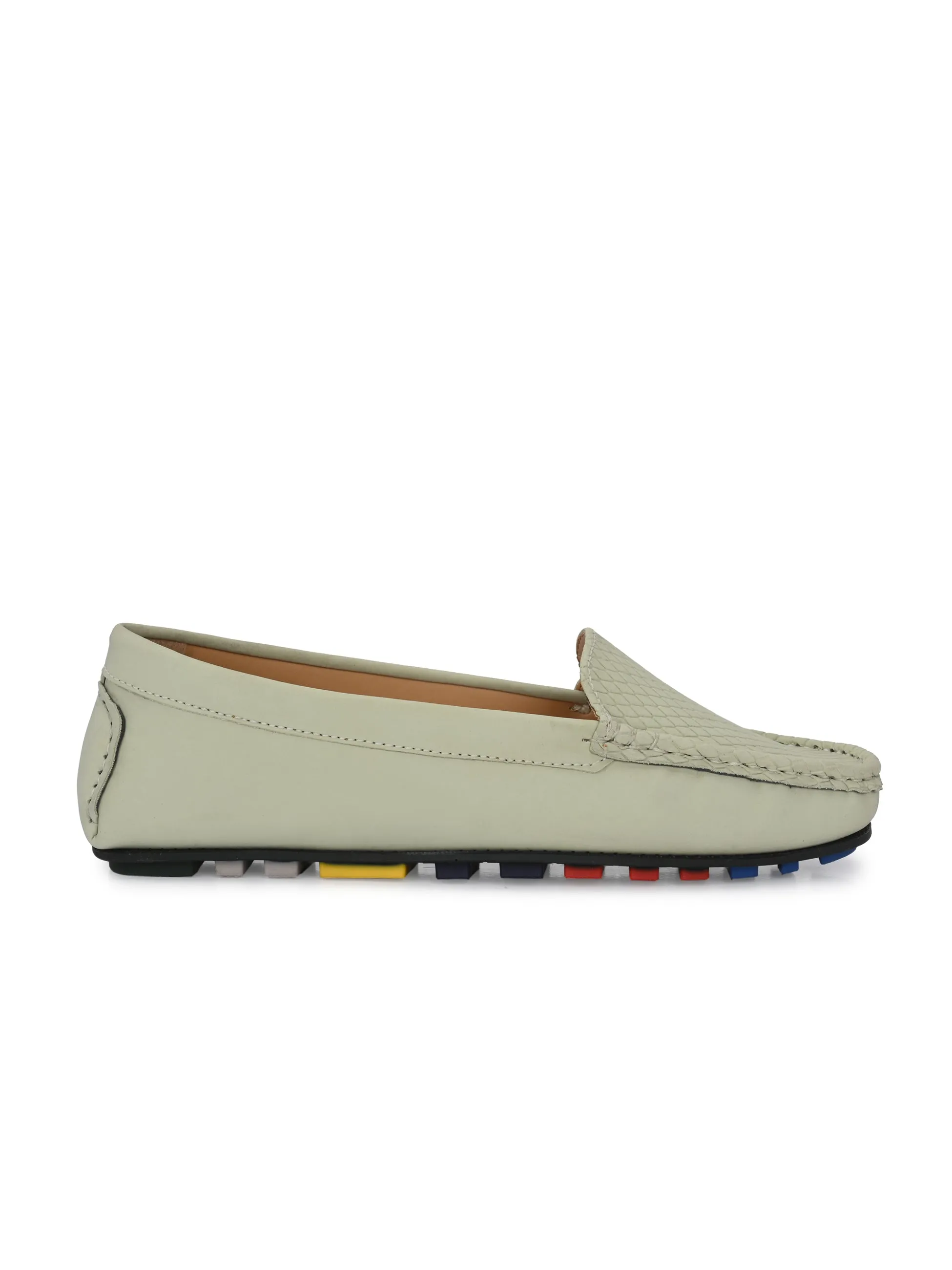 El PASO Textured Slip-On Loafers For Women