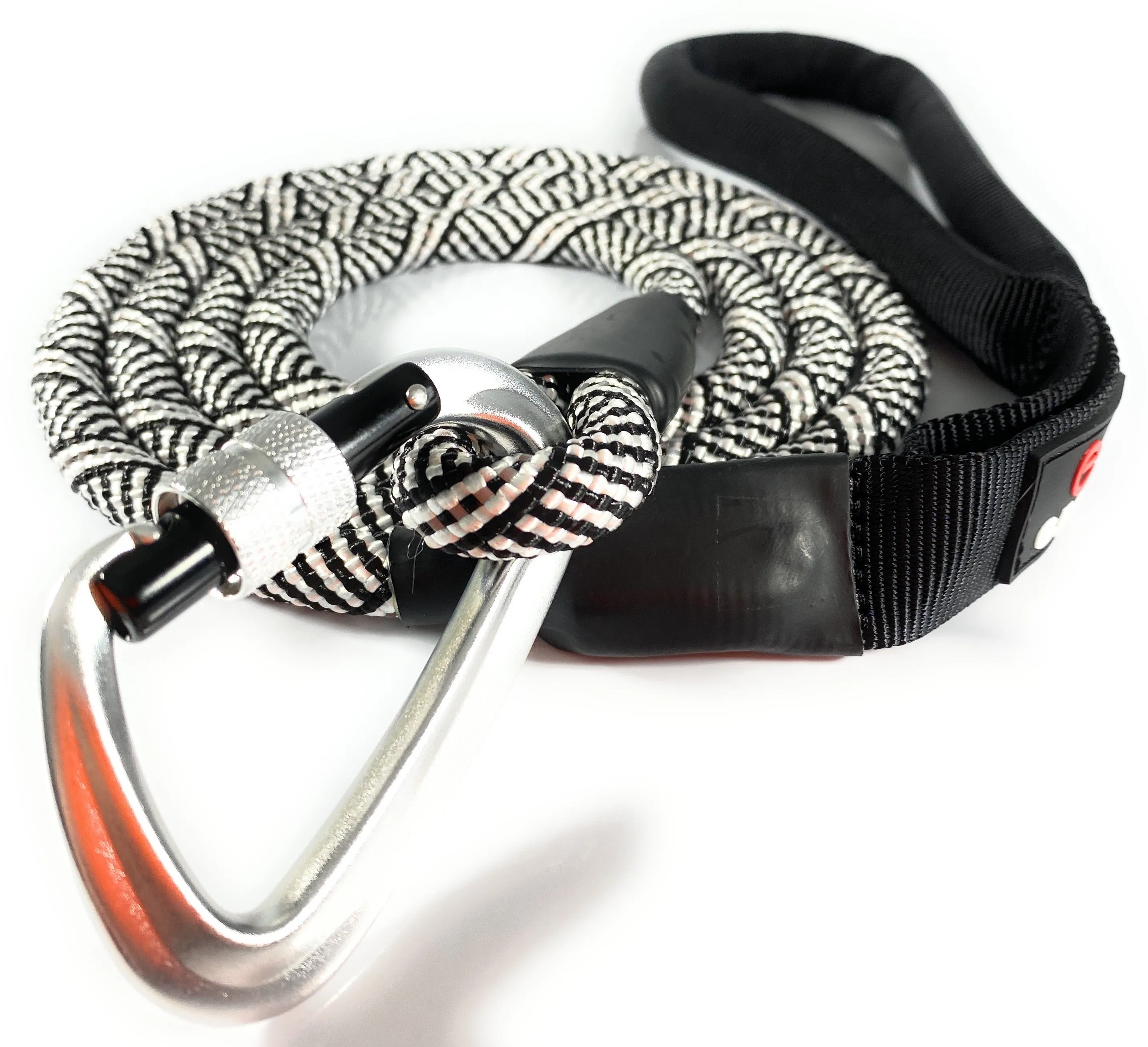 Enthusiast Gear 6' Foot Climbing Rope Dog Leash with Locking Carabiner for Large and Medium Breeds