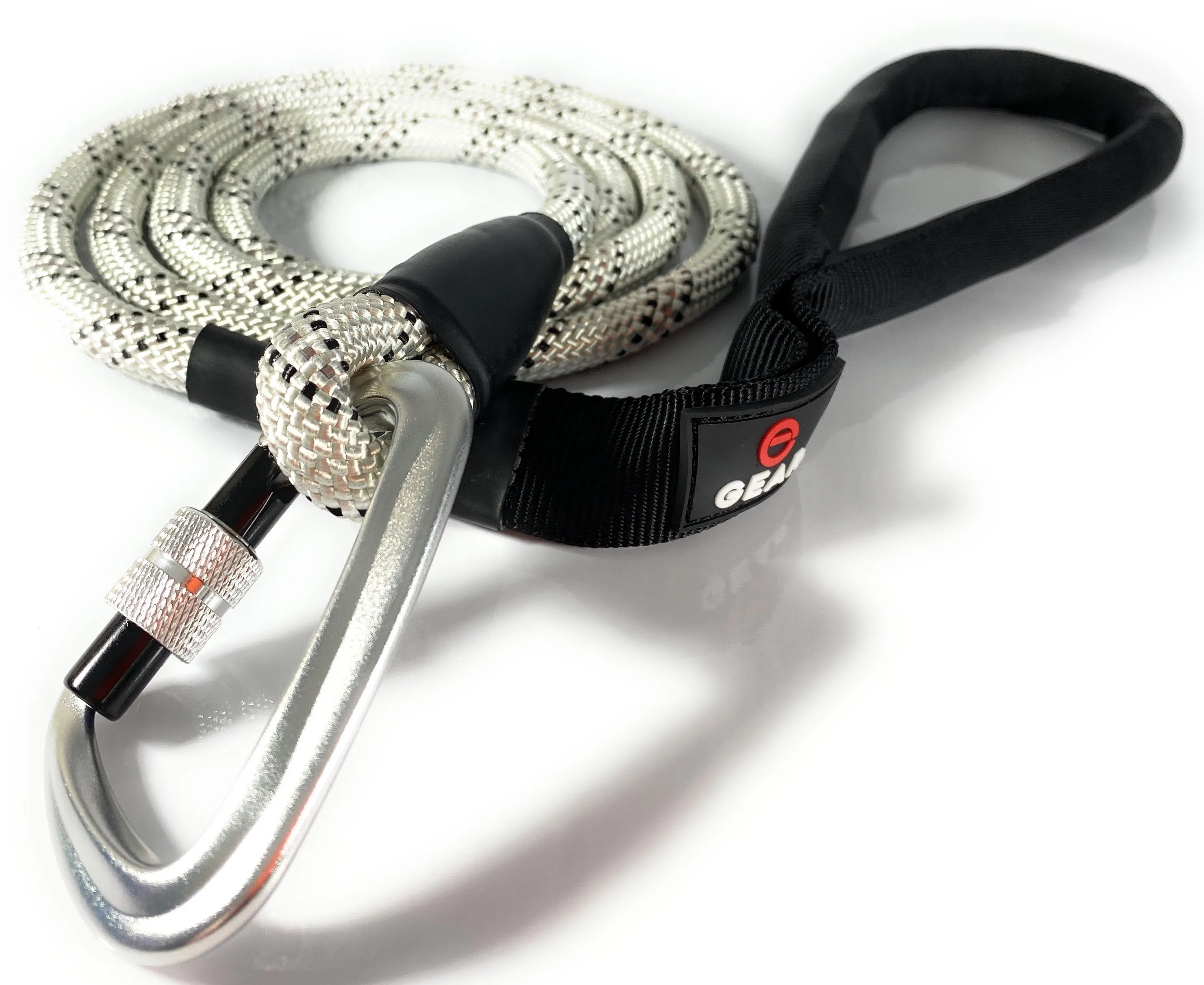 Enthusiast Gear 6' Foot Climbing Rope Dog Leash with Locking Carabiner for Large and Medium Breeds