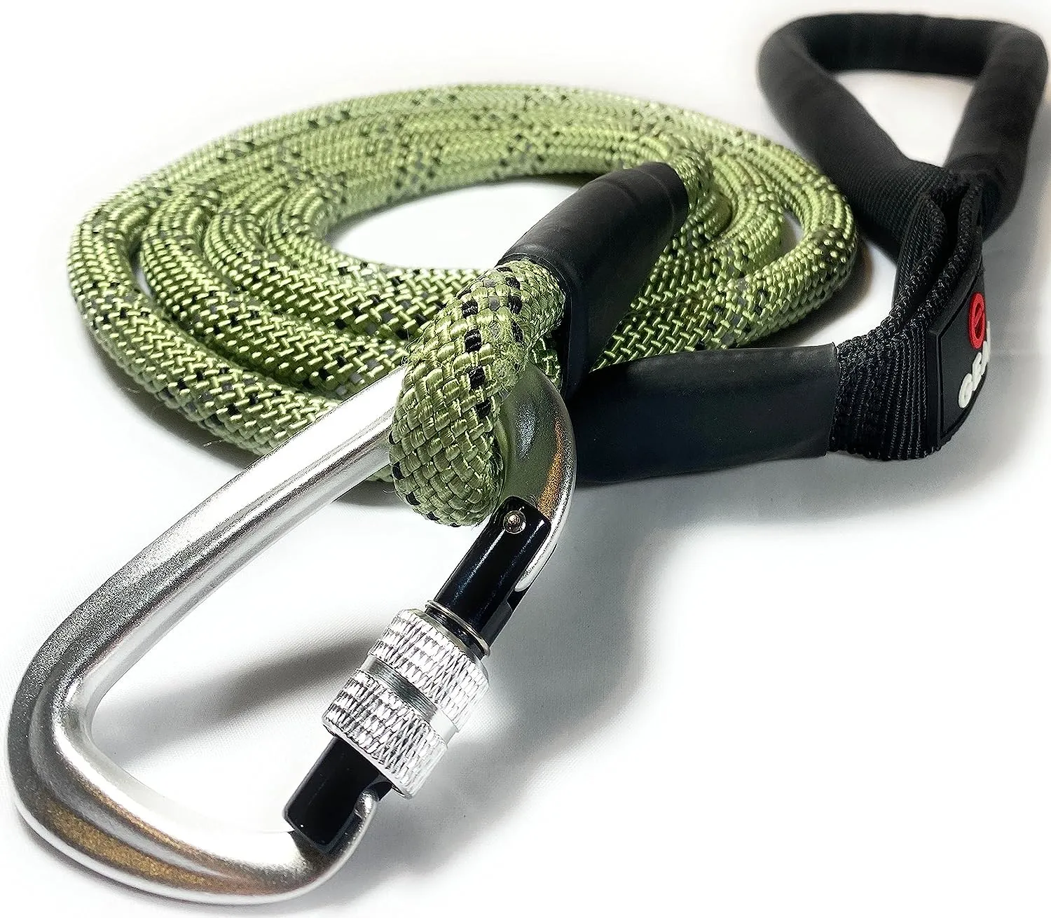 Enthusiast Gear 6' Foot Climbing Rope Dog Leash with Locking Carabiner for Large and Medium Breeds