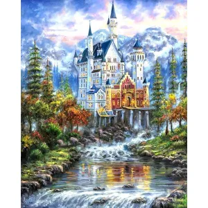 Fantasy Castle - Canvastly DIY Paint By Numbers