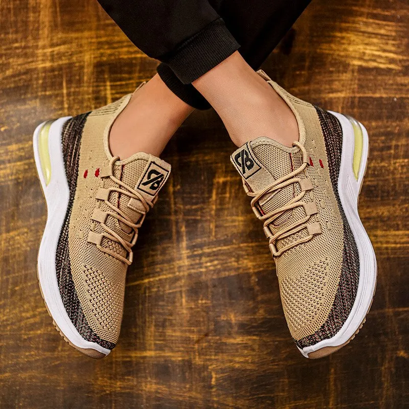Fashionable breathable running shoes wear-resistant non-slip sneakers Zapatillas Hombre men's outdoor vulcanized casual shoes