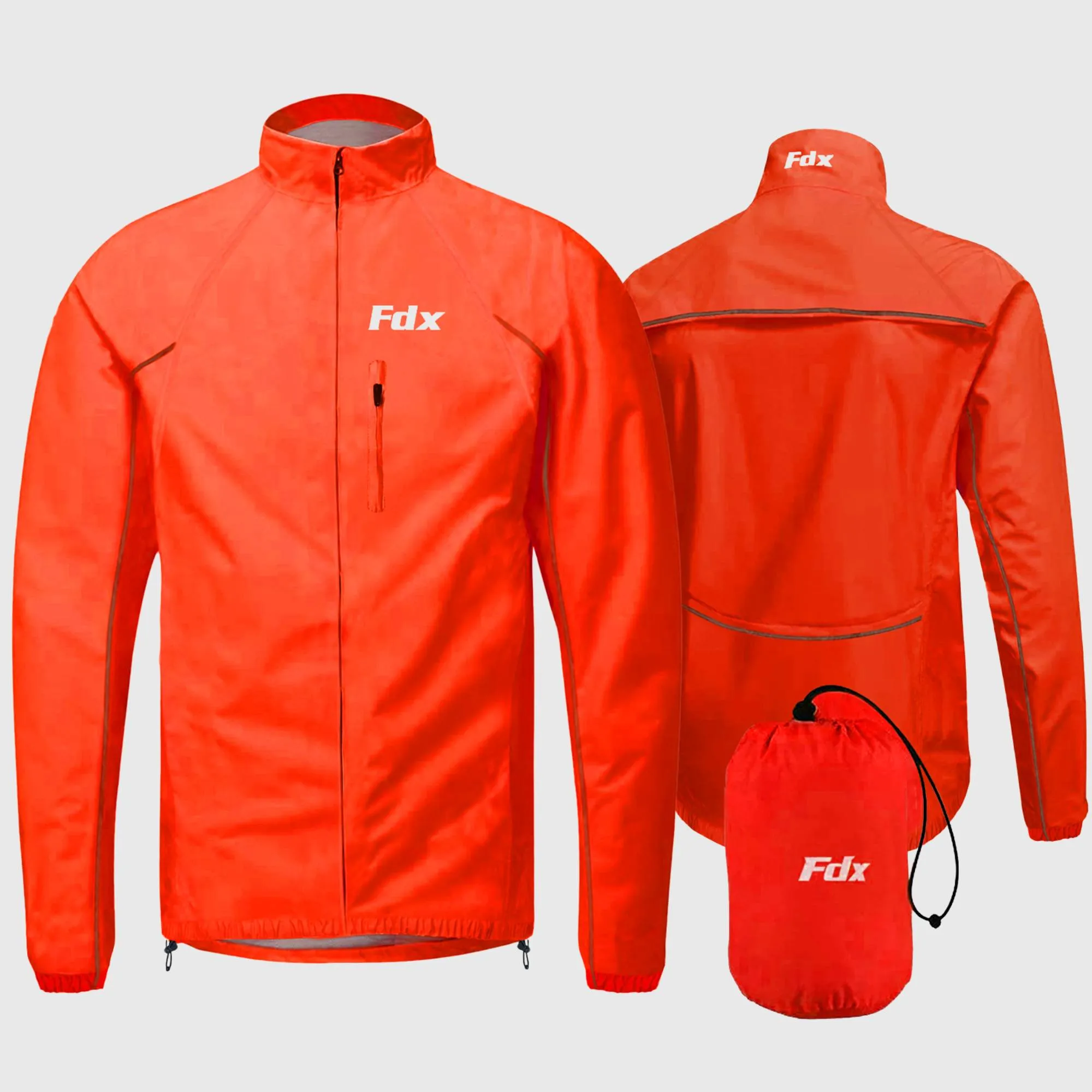 Fdx Defray Red Men's & Boy's Waterproof Cycling Jacket